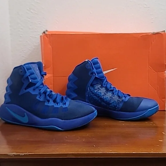 Nike Zoom Hyperdunk 2016 Game Royal Boys Sneakers 845120-440 Size 7Y GS - Picture 4 of 16